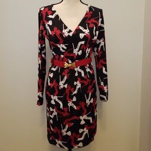 Tracy Negoshian Tasha Dress "Red Heels"